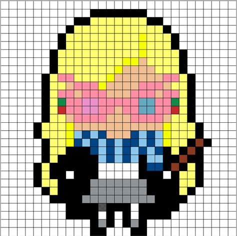 Patrones Hama Beads De Harry Potter Luna Lovegood Pixel Real