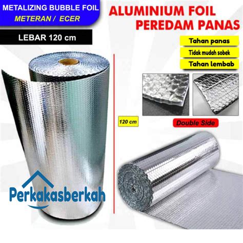 1 ROLL Aluminium Foil Bubble Peredam Panas Atap Lebar 60 Cm