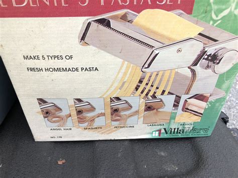 Villaware Al Dente Pasta Machine No With Attachments Types Of