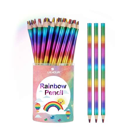 Multi Color Rainbow Colored Pencil Can Draw Pencils Of Different Colors