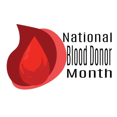 National Blood Donor Month Idea For A Post Banner Flyer Or Postcard