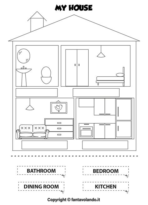 Schede Didattiche Di Inglese My House Fantavolando Schede