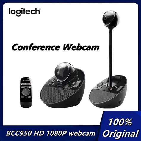 Original Logitech Bcc950 Hd 1080p Conference Webcam Video Recording Camera Built In Microphone