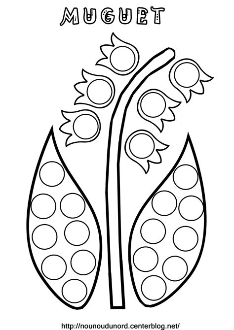 Coloriage Muguet Pour Le 1er Mai