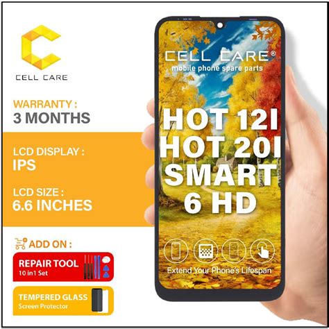 Lcd For Infinix Hot 12I X665B Infinix Hot 20I X665C Infinix Smart 6 HD X6512 With Touch