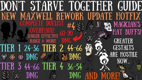 MASSIVE Maxwell Rework Update Duelist Overhaul More Don T Starve