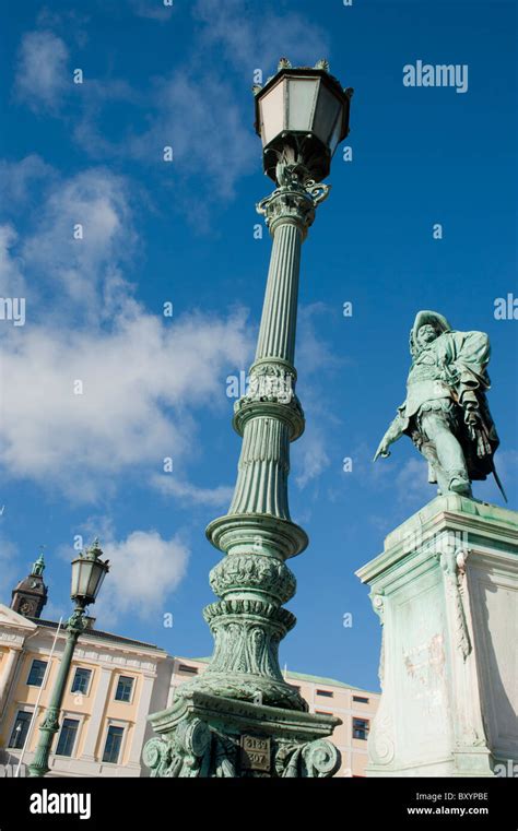 Statue of King Gustavus Adolphus of Sweden, in Gustavus Adolphus Square ...