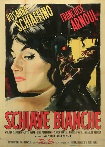 A Movie Poster For The Film Schiave Bianche With An Image Of A Woman