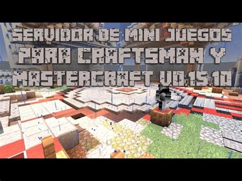 Servidor De Mini Juegos Par Craftsman Y Mastercraft V Youtube