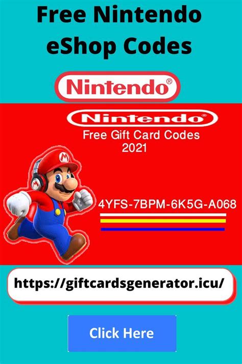 Nintendo EShop Gift Card Generator Unused Codes Gift Card Generator