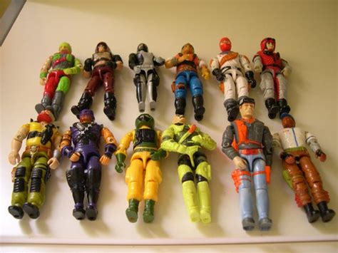 Vintage Lot of 12 GI Joe Action Figures 1980s SALE