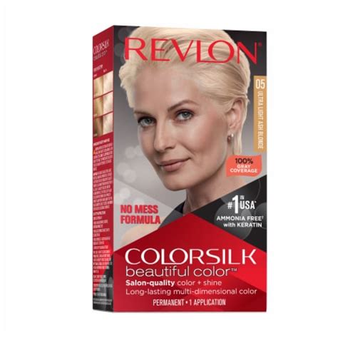 Revlon ColorSilk Beautiful Color Permanent Hair Color 5 Ultra Light Ash