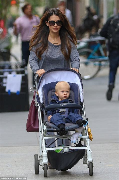 Hilaria Baldwin Takes Son Rafael For A Stroll In New York Before