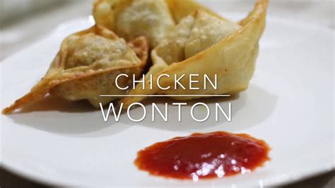 Chicken Wonton Recipe Easy And Quick Youtube