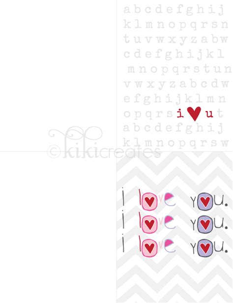 I Love You cards {Free Download} - Kiki & Company