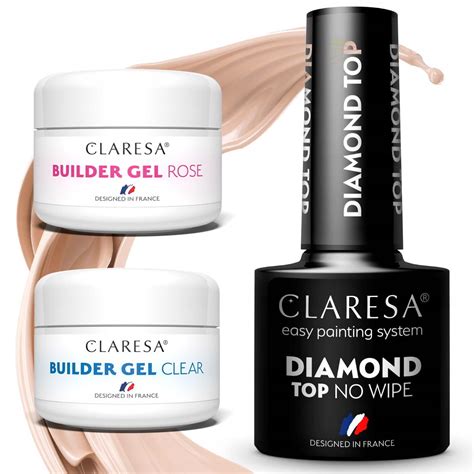 Zestaw do manicure Claresa 2x żel Builder Gel 25g kolor do wyboru