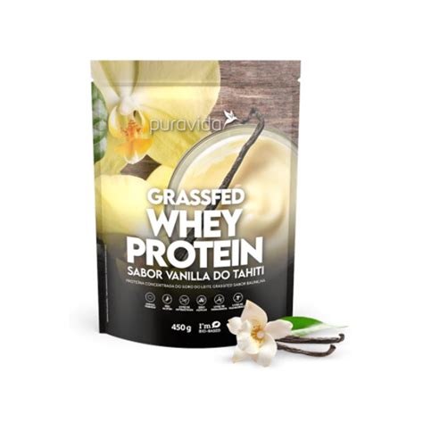 Whey Protein Puravida 450g Vanilla Do Tahiti Clube Extra