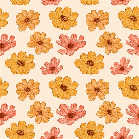 hand drawn floral seamless pattern 25729084 Vector Art at Vecteezy