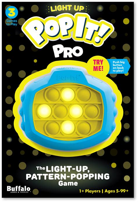 Buffalo Games Fast Pop It! Pro Light-Up Electronic Game - Walmart.com