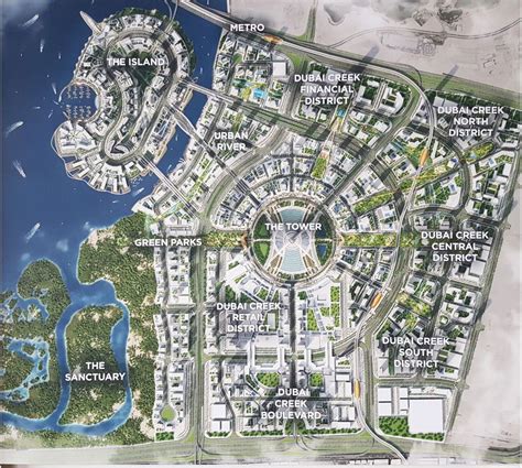 Dubai Creek Harbour Masterplan Urban Design Plan City Layout Urban