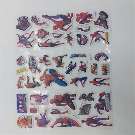 Spiderman Örümcek Adam Karakterleri 3 Set Sticker Fiyatları Ve