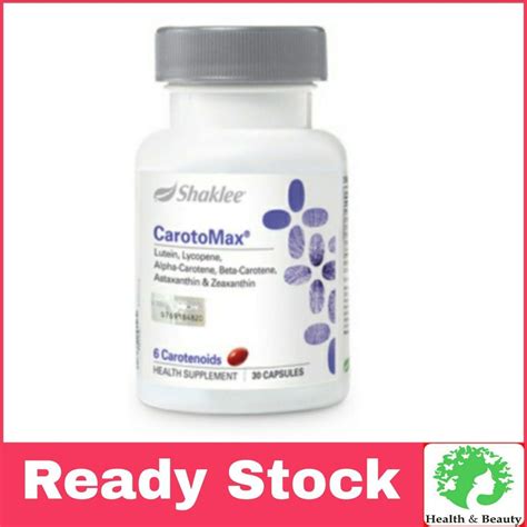 Original Shaklee Carotomax 30 Capsules Shopee Malaysia