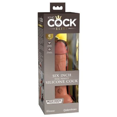 Dildo King Cock Elite Dual Density Tan Enaa