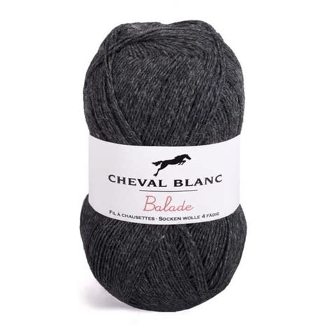 Laines Cheval Blanc BALADE fil à tricoter 100g 75 laine superwash