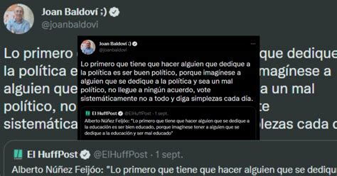 La viral respuesta de Baldoví a Feijóo tras su frase sobre la educación