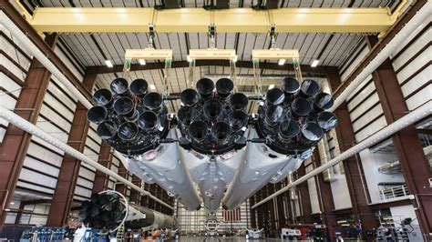 Falcon Heavy hangar pic from Gwynne Shotwell TED talk : r/SpaceXLounge