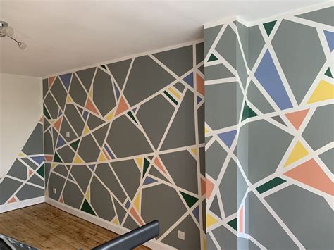 Geometric wall art | Wandgestaltung, Wand