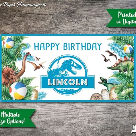 Jurassic Park Happy Birthday Svg Etsy