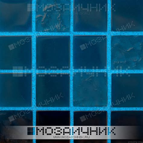 036-Стеклянная мозаика затертая разноцветной затиркой