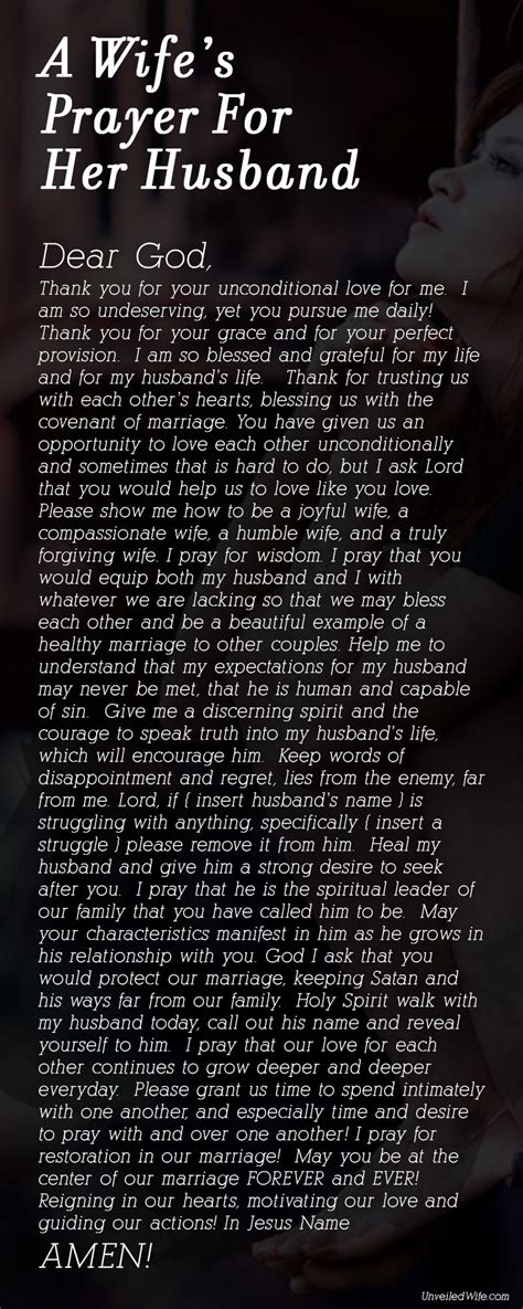 A Wifes Prayer For Her Husband