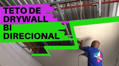 COMO FAZER TETO DE DRYWALL BIDIRECIONAL YouTube