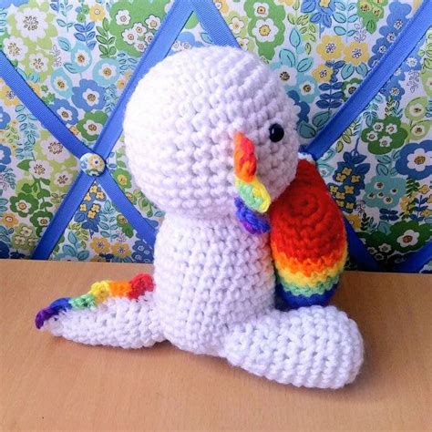 Crochet Amigurumi Gay Rainbow Pride Axolotl Plush Etsy