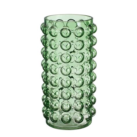 Lausanne Vaas H25 x Ø12 cm Glas Groen Deco4Living