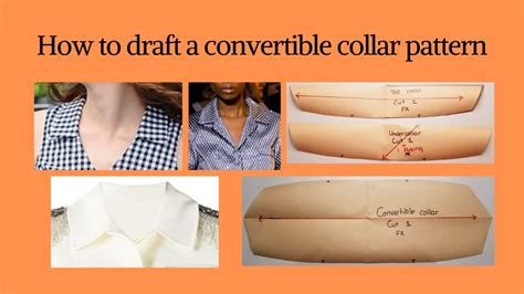 How To Draft A Convertible Collar Pattern Convertible Collar Youtube