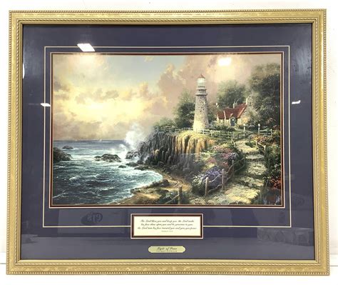 Lot Thomas Kinkade Light Of Peace Framed Print