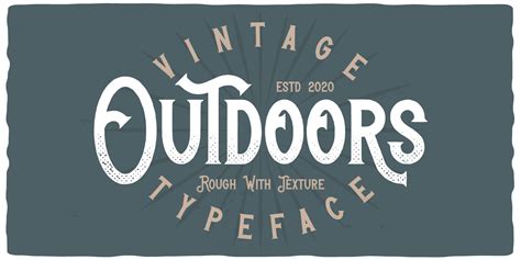 Font Outdoors: download and install on the WEB site