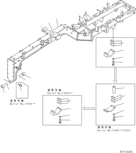 F Komatsu FRAME ASS Y