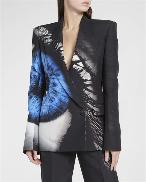 Alexander Mcqueen Double Breasted Wool Blazer Neiman Marcus