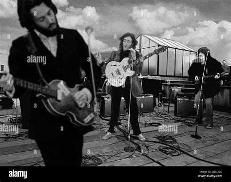 The Beatles' rooftop concert Stock Photo - Alamy