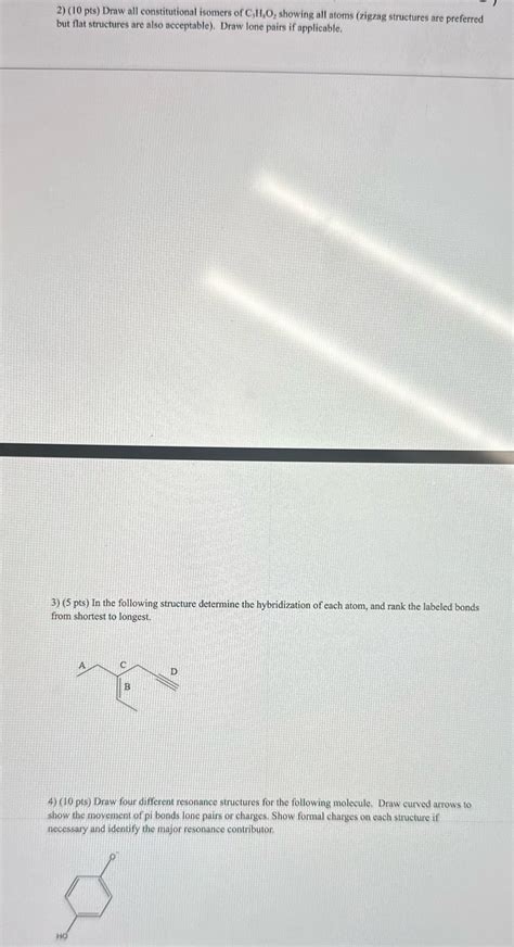 [solved] 2 10 Pts Draw All Constitutional Isomers Of C H Oz Showing All Course Hero