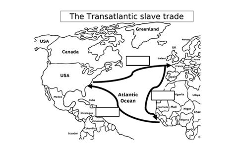 Transatlantic Slave Trade Map | Teaching Resources