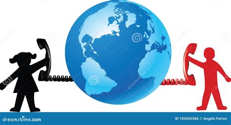 Uma Comunica O Ajustada A Globaliza O Ilustra O Do Vetor