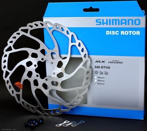 Shimano SM RT66 160 180 Or 203mm 6 Bolt MTB Bike Disc Brake Rotor Deore