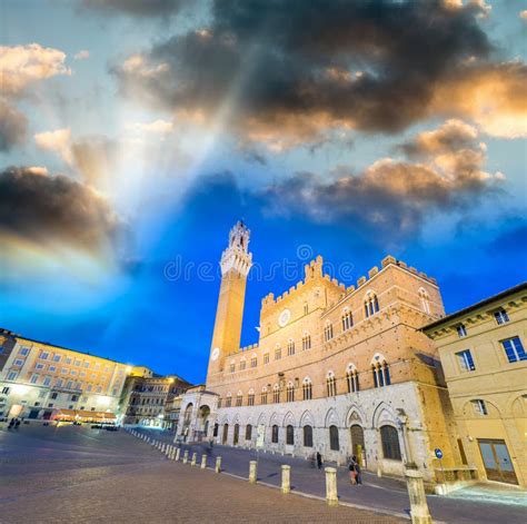 Siena, Tuscan Town, Italy. Medieval Architecture Stock Photo - Image of ...