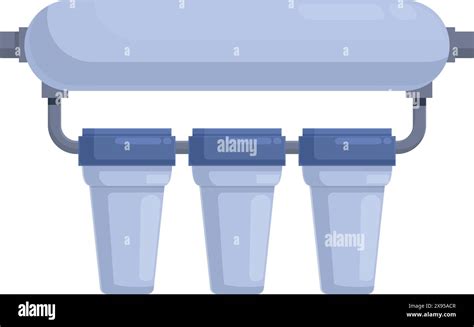 Illustration Of A Reverse Osmosis Water Purifying System For Clean