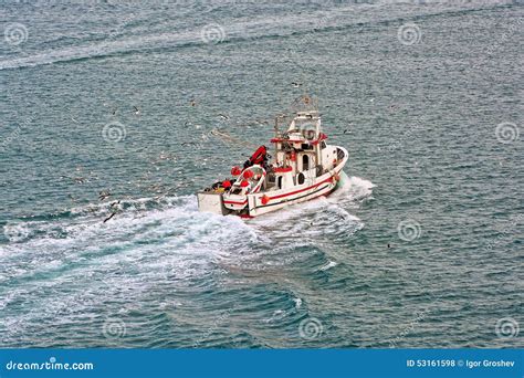 Commercial Fishing Trawler Boat Stock Photo Image Of Boat Fishermen